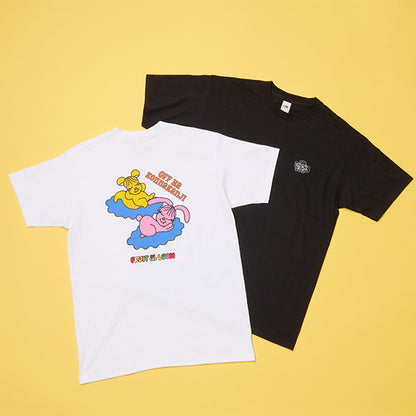 人生はタイミングと運とビッグTシャツ／ホワイト