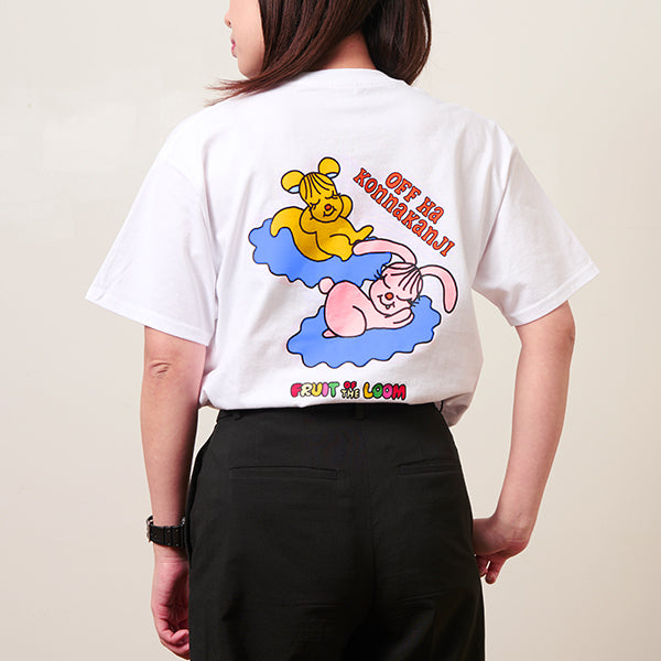 人生はタイミングと運とビッグTシャツ／ホワイト