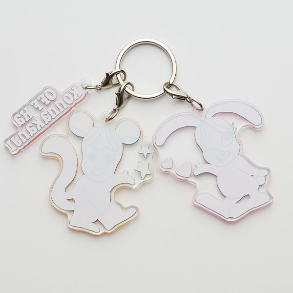 ブリブリジュリジュリジャラジャラアクリルキーホルダー – 「オフは